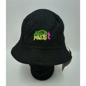 Vintage Austin Powers 1999 Black Bucket Hat L/XL